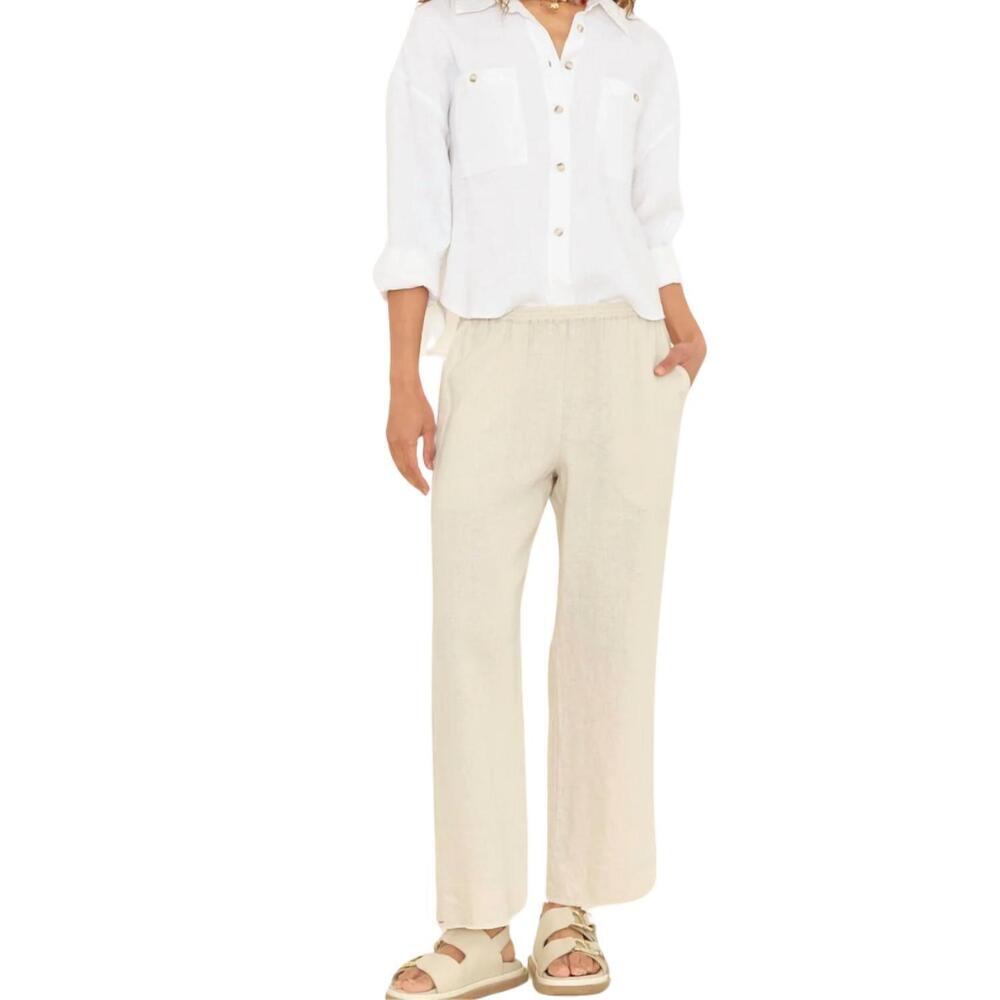 NEW XIRENA lorenzo cropped pull-on pant in beige